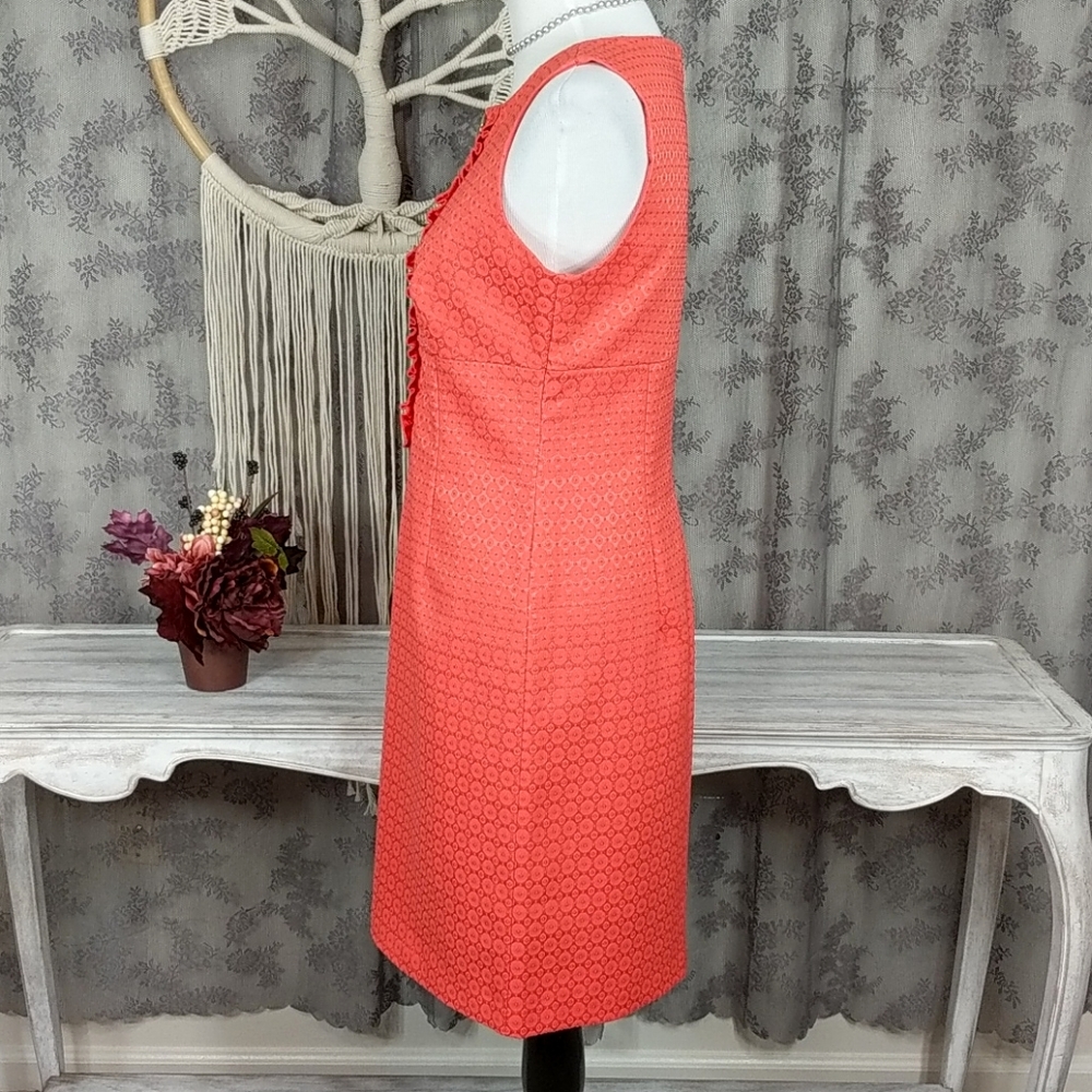 London Times coral brocade dress - Picture 4 of 10
